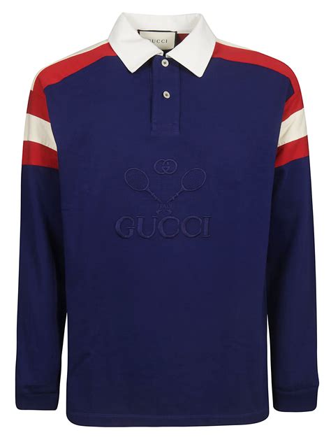 short sleeve gucci t shirt women|Gucci long sleeve polo shirt.